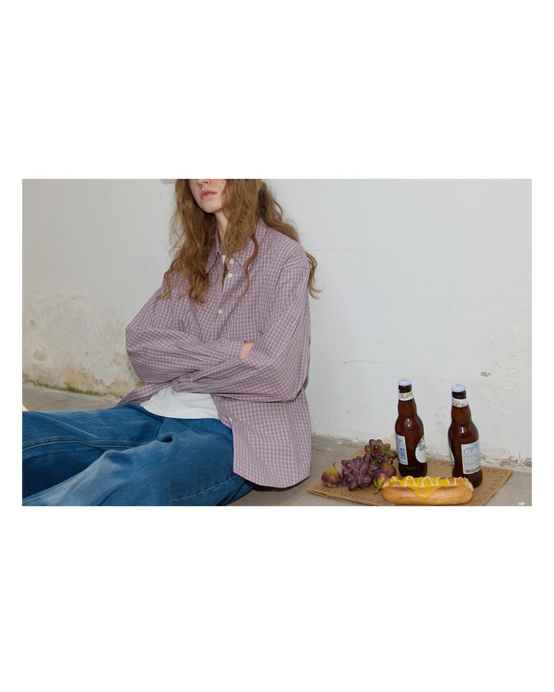 Cotton Pink Check Shirt LS050