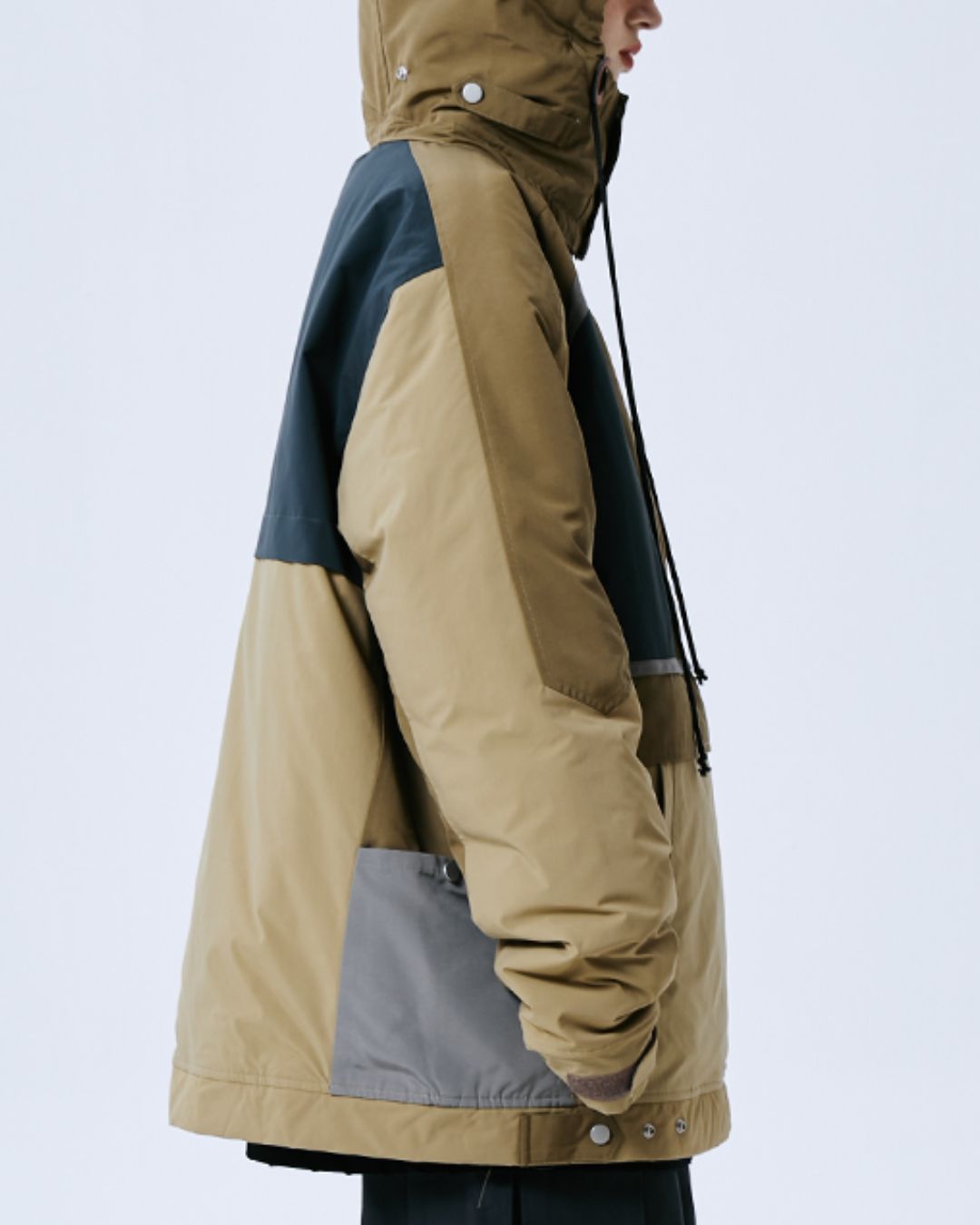 Half-zip Padded Pullover Jacket JK074