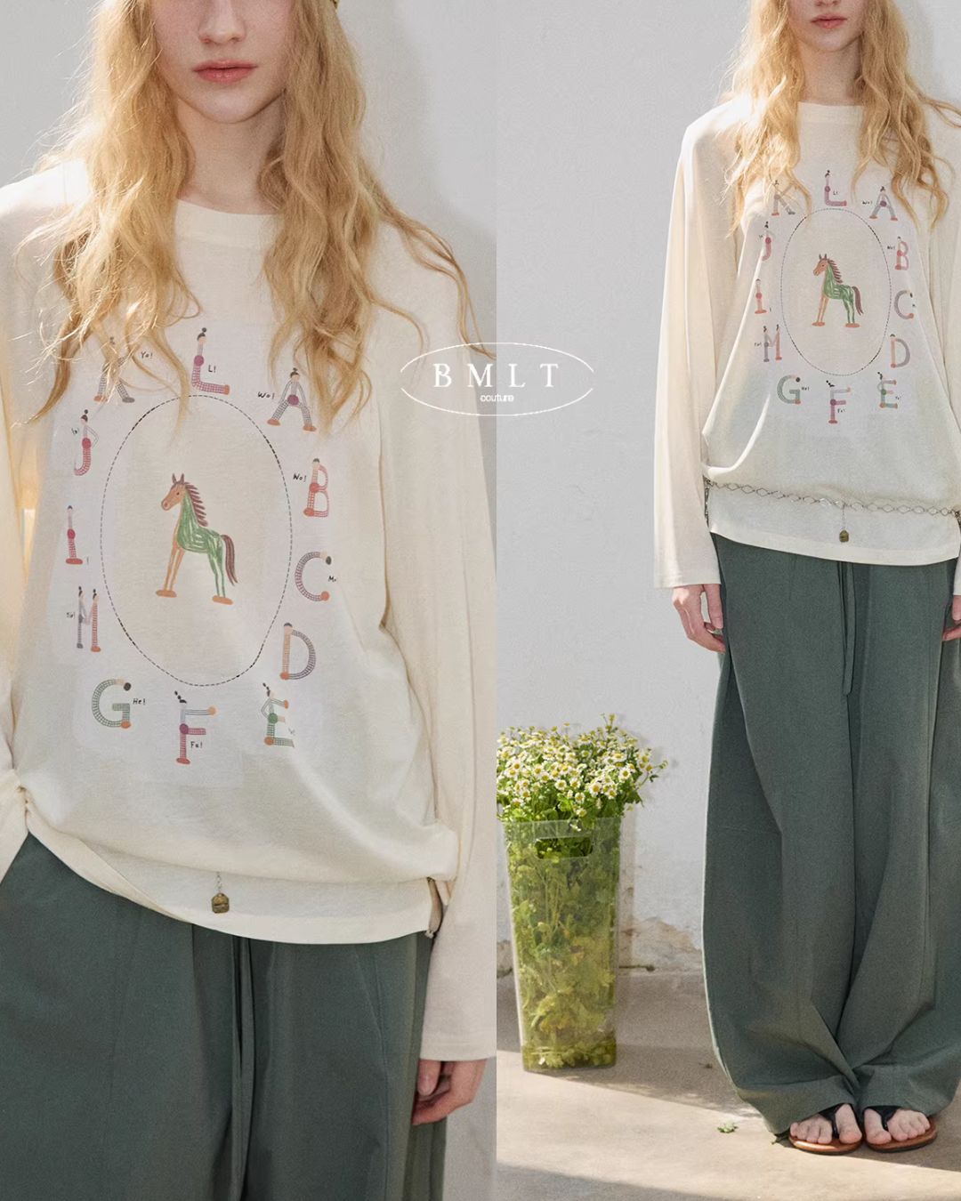 Pony Playful Print T-shirt LT030