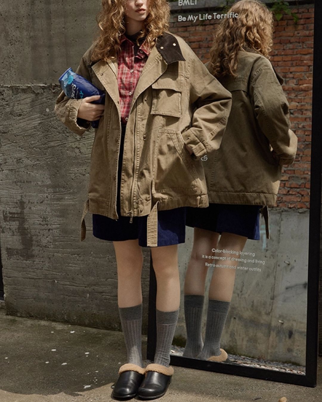 Washed Cotton Work Jacket JK044