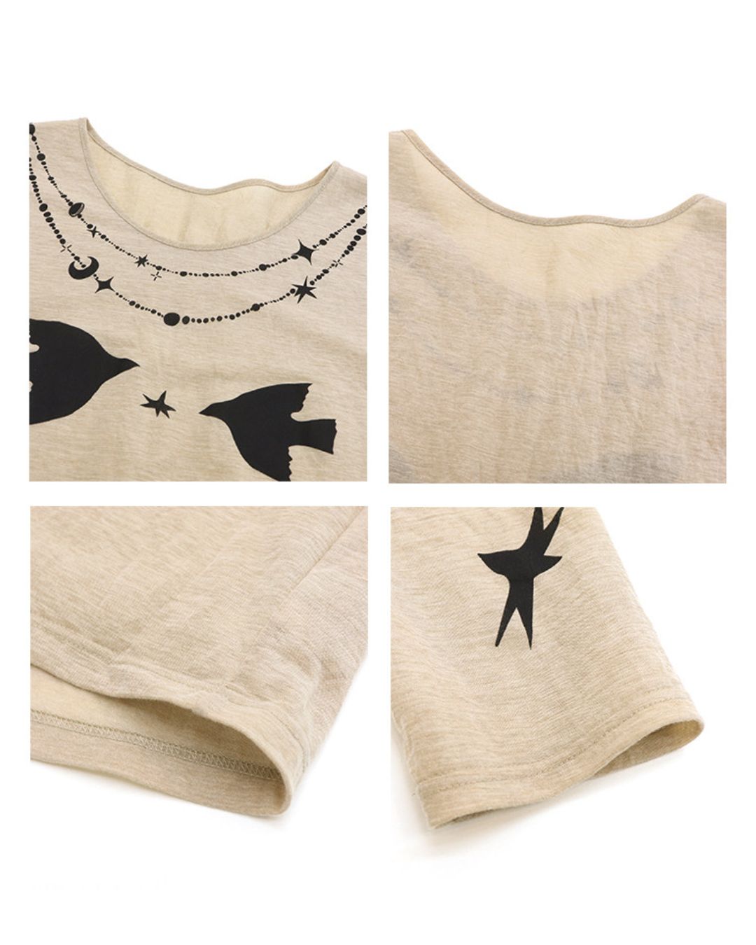 Relaxed Fit Sheer Print T-shirt LT025