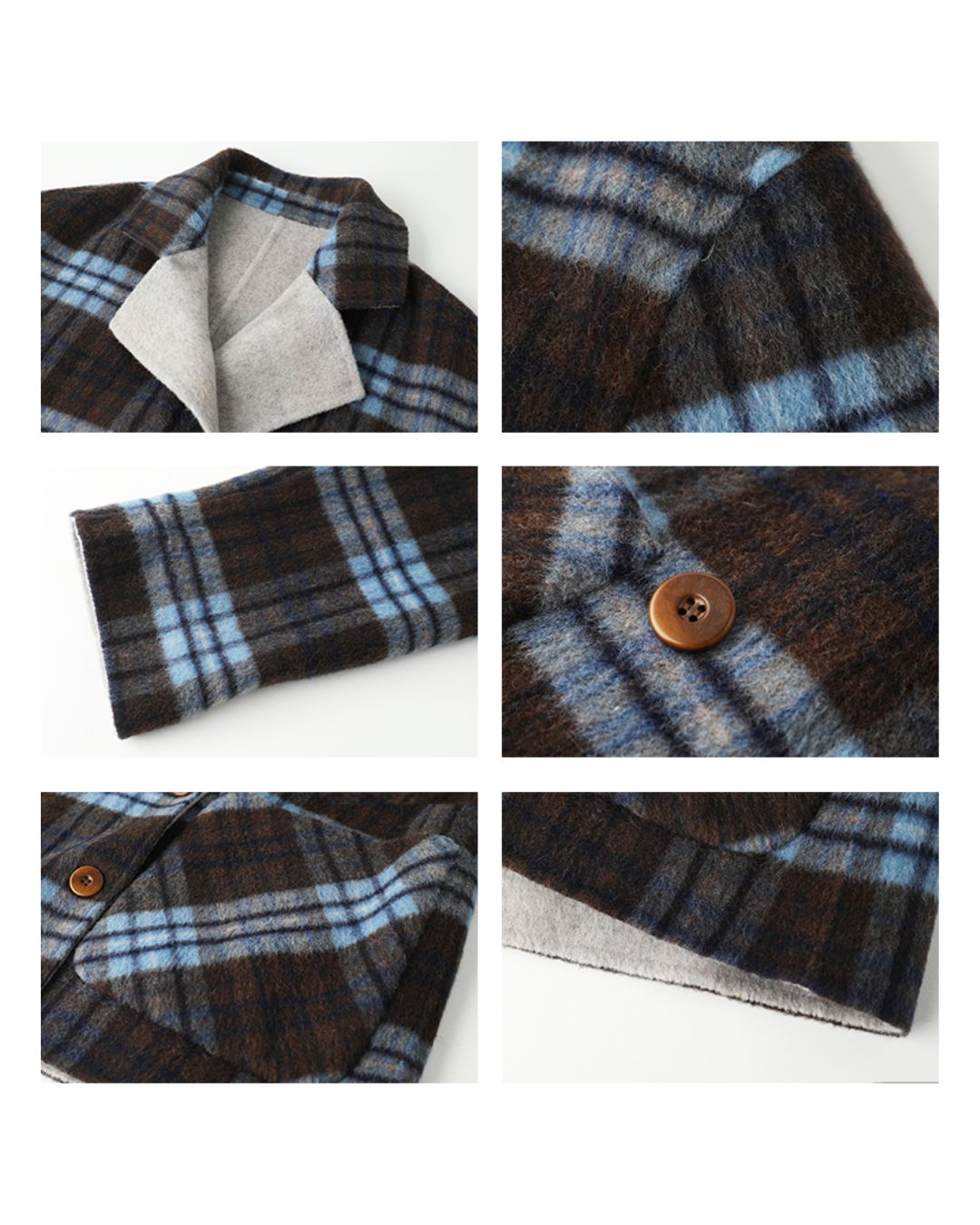 Reversible Check Short Coat CT011