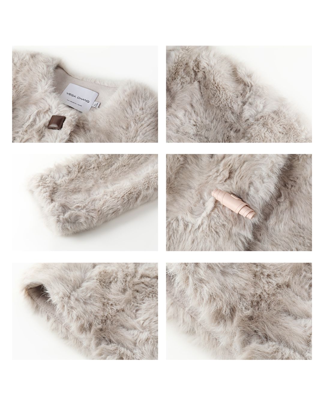 Faux Fur Colorful Button Jacket JK076