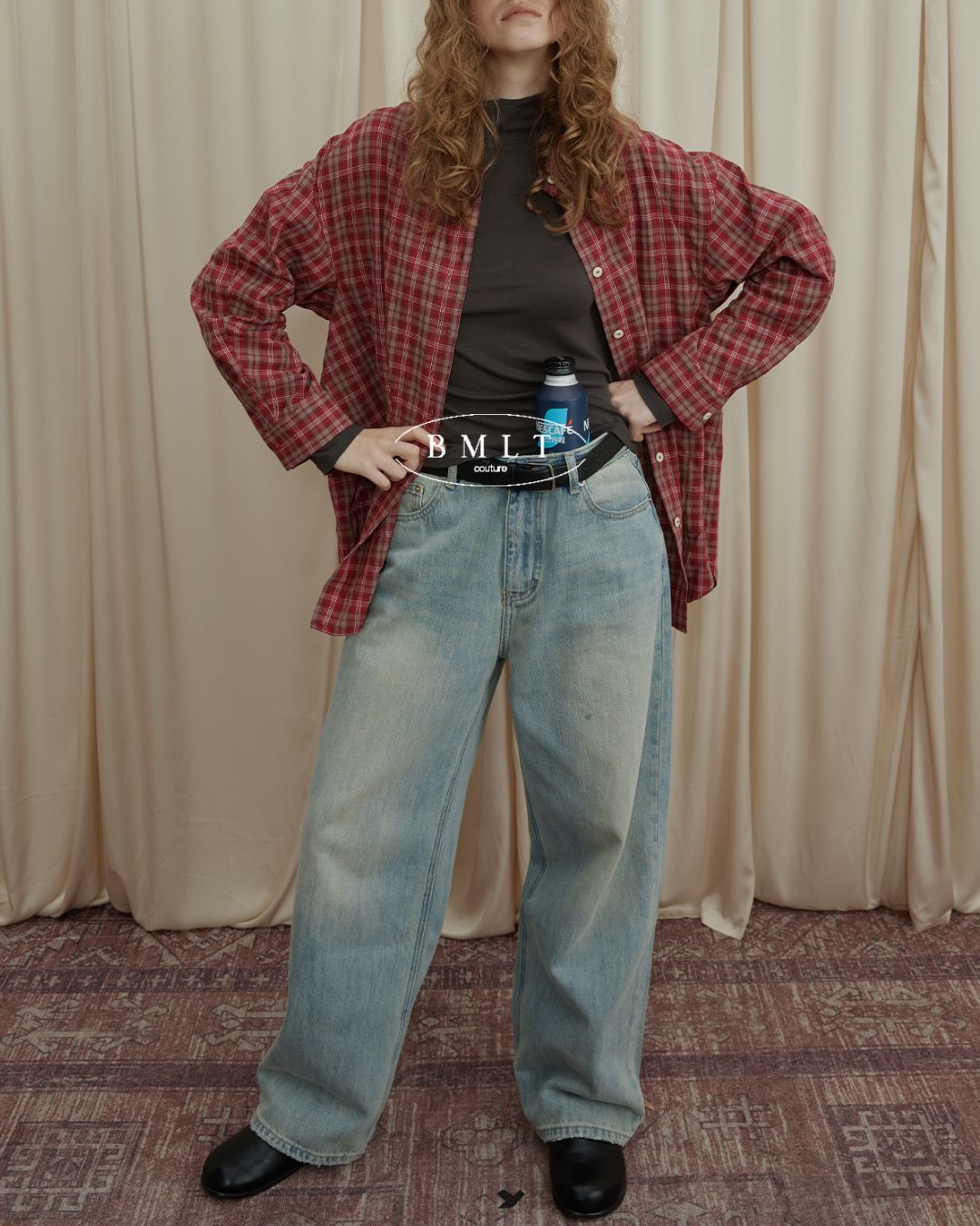 Washed Straight Denim Pants DP009