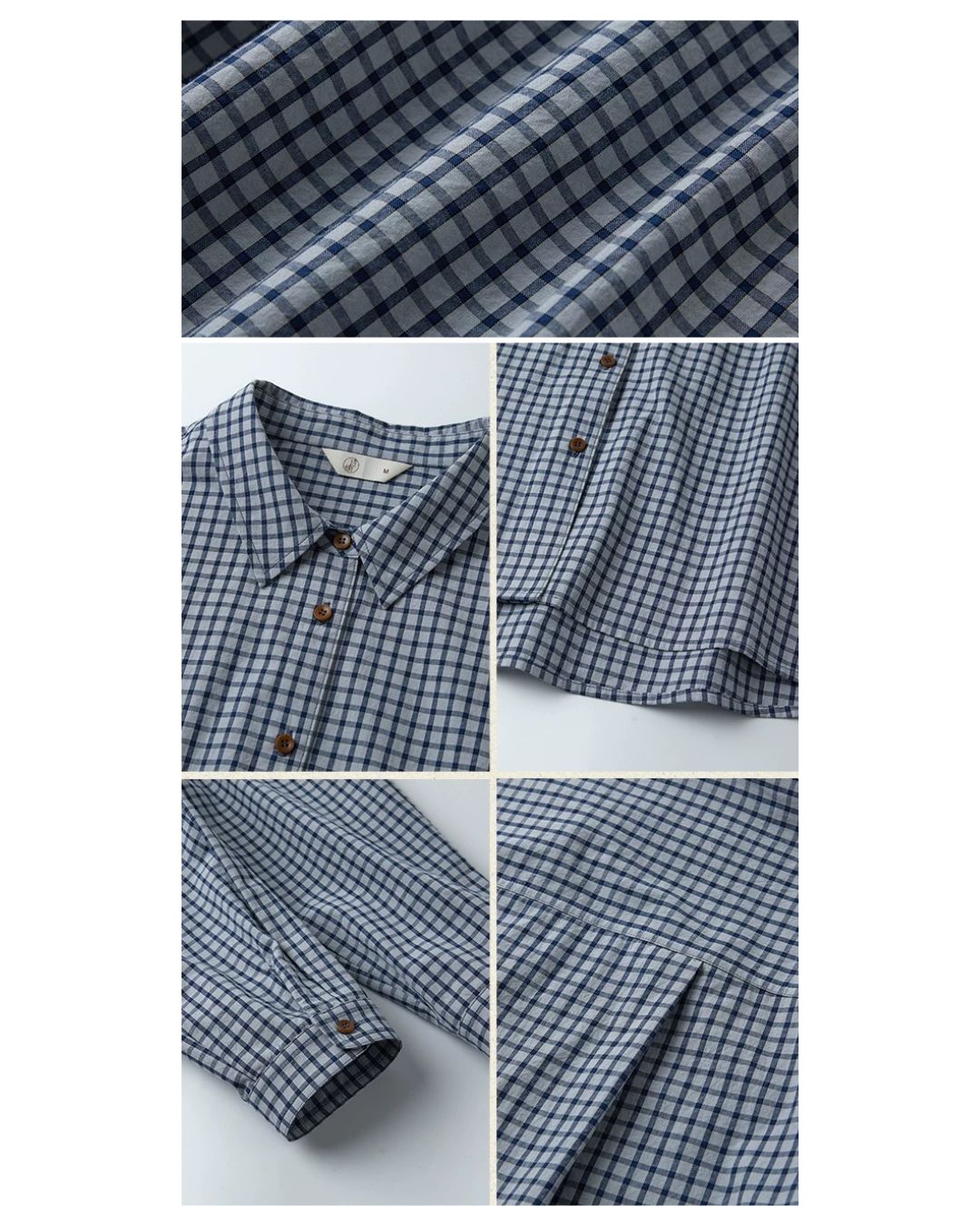 Classic Blue Check Shirt LS058