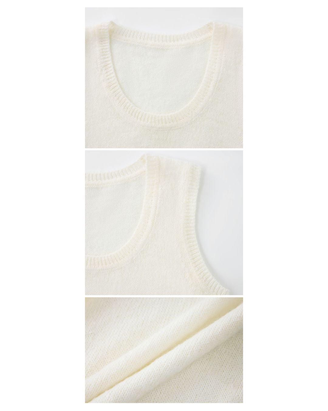 Soft Polo Knit & U-neck Vest KN023