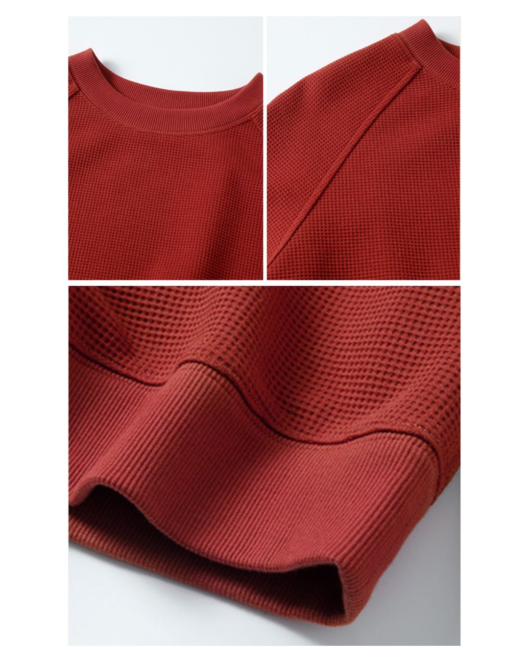 Waffle Round Neck Sweat SW014