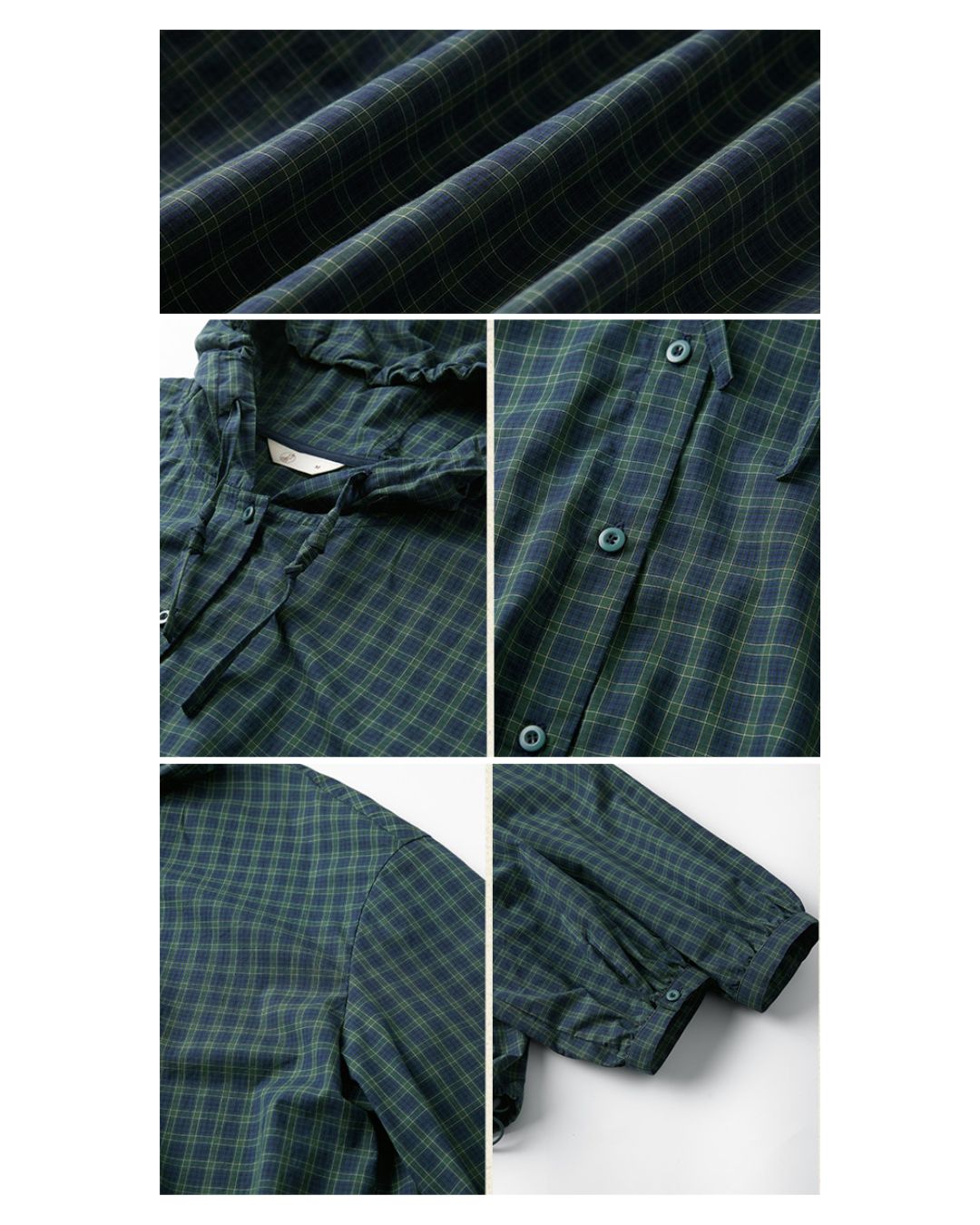 Casual Hooded Checked Shirt LS053