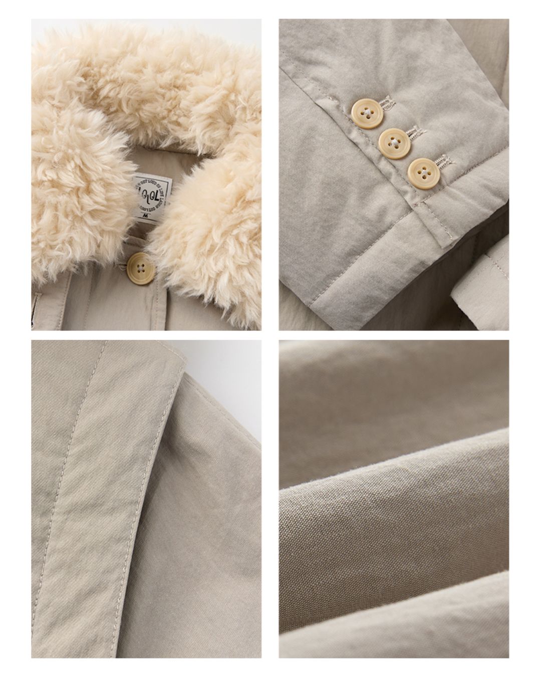 Fur Detail Long Down Coat CT024