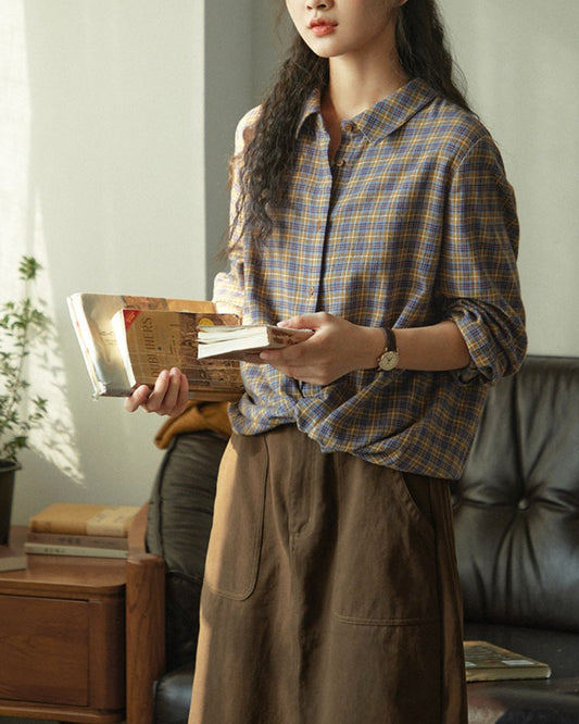 Check Retro Shirt LS059