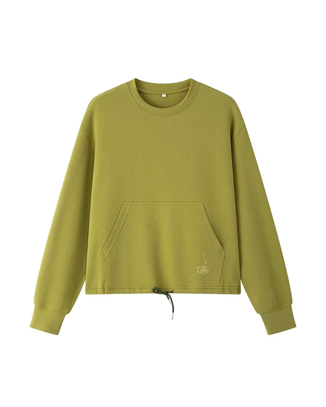 Back Embroidered Drawstring Hem Sweat SW015