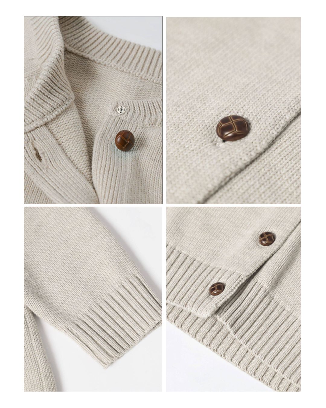 Button-up Cotton Knit Cardigan KN116