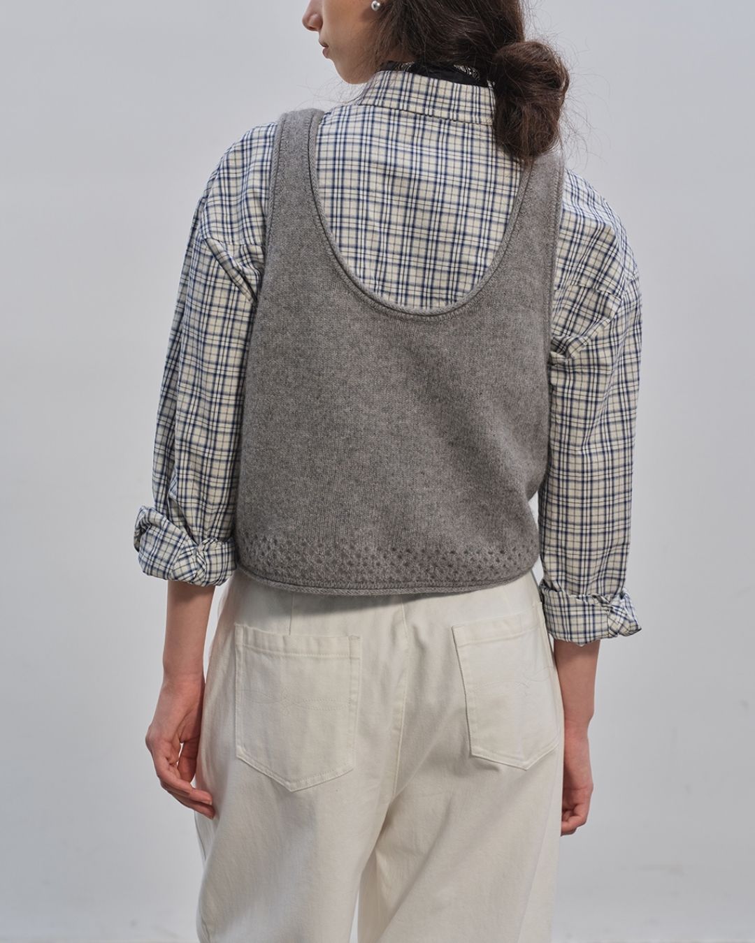 Front And Back 2-way Knit Vest VT003