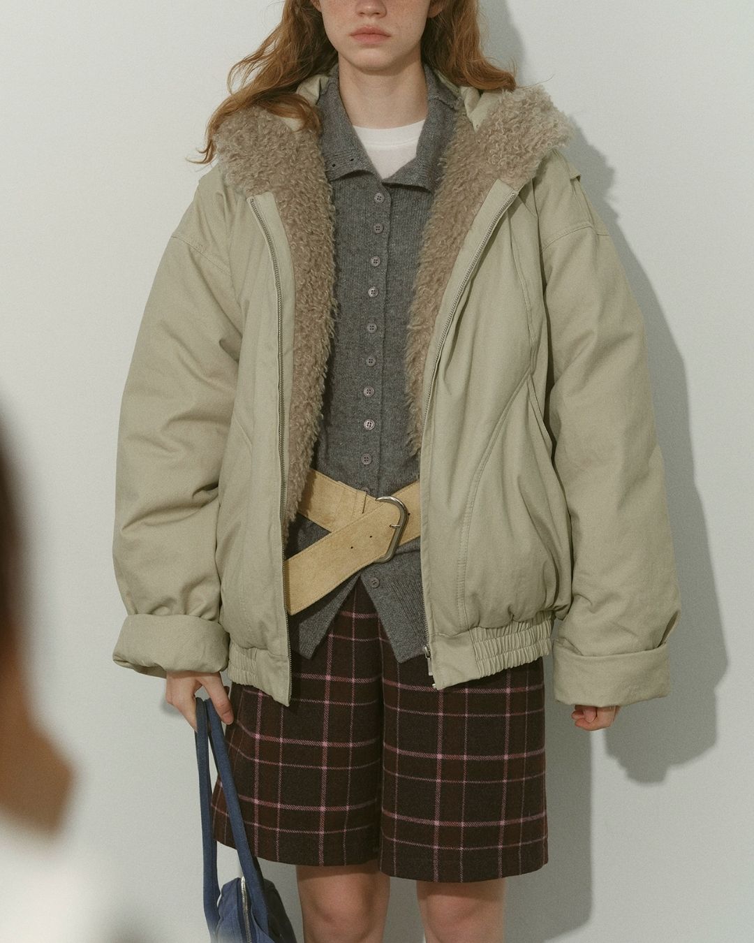 High-neck Knit Cardigan KN074