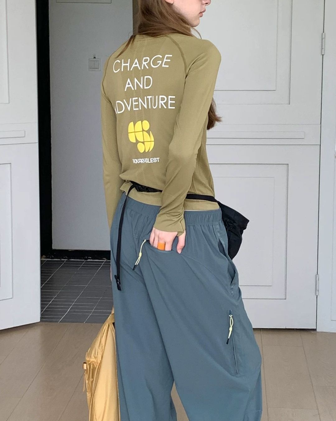 Back Print Slim Fit Sports T-shirt LT022