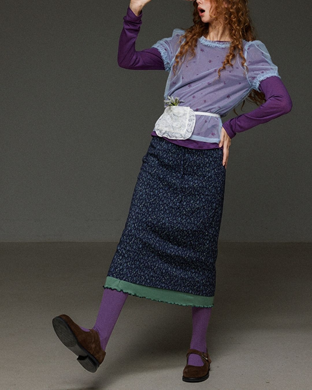 Boat Neck Slim Fit T-shirt　LT012