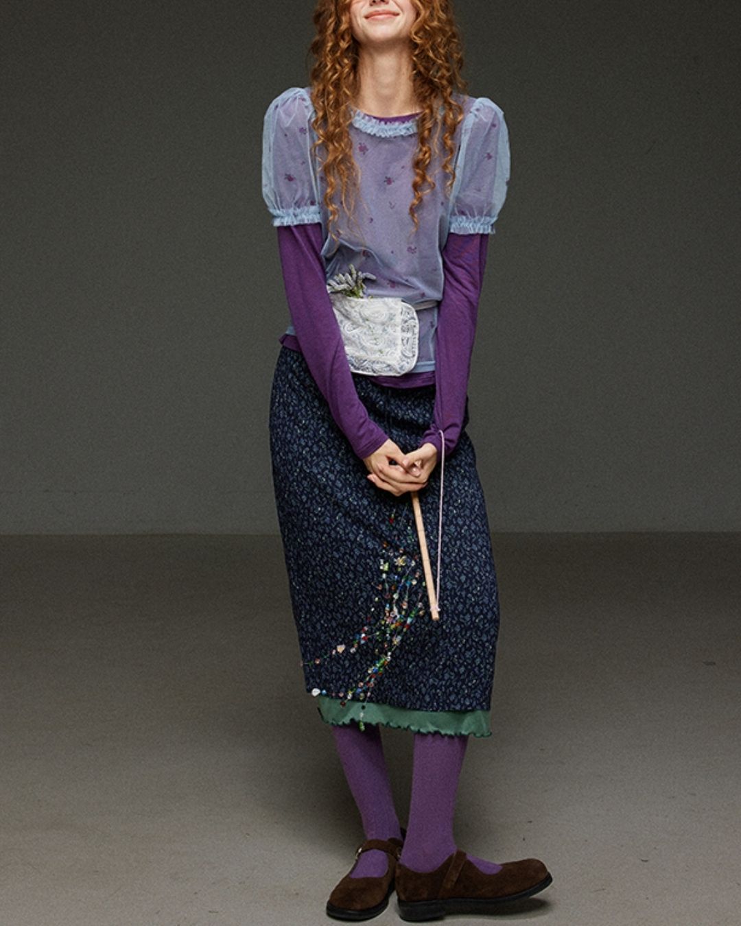 Boat Neck Slim Fit T-shirt　LT012