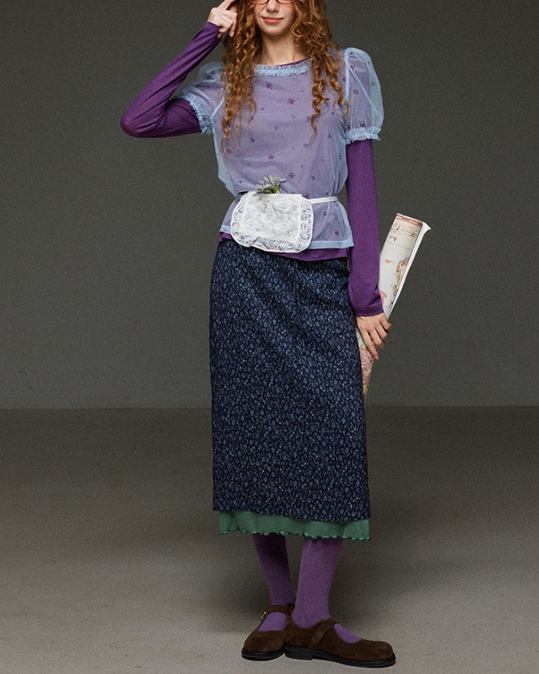 Boat Neck Slim Fit T-shirt　LT012