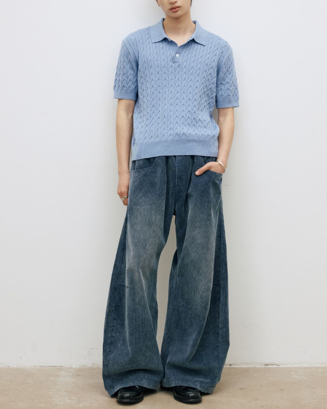 Washed Corduroy Curve Pants　PT044
