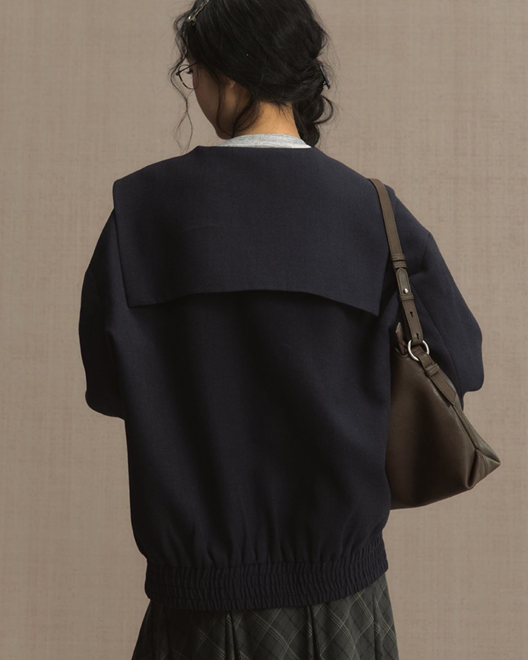 College Sailor Collar Jacket　JK023