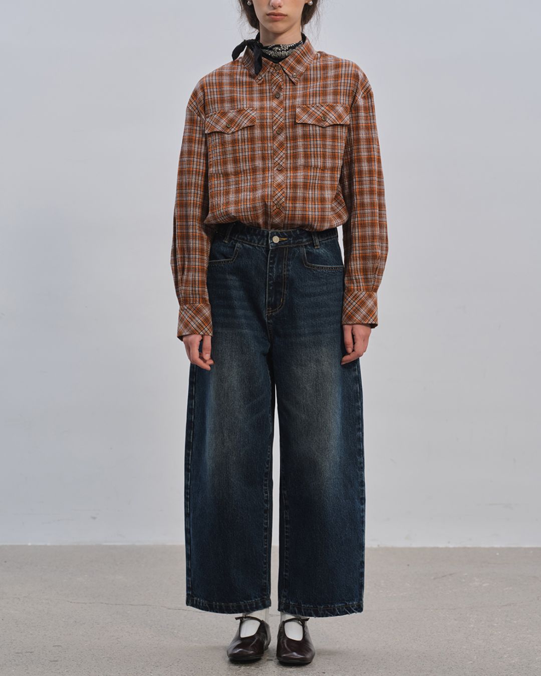 Curved Ankle Denim Pants　DP005