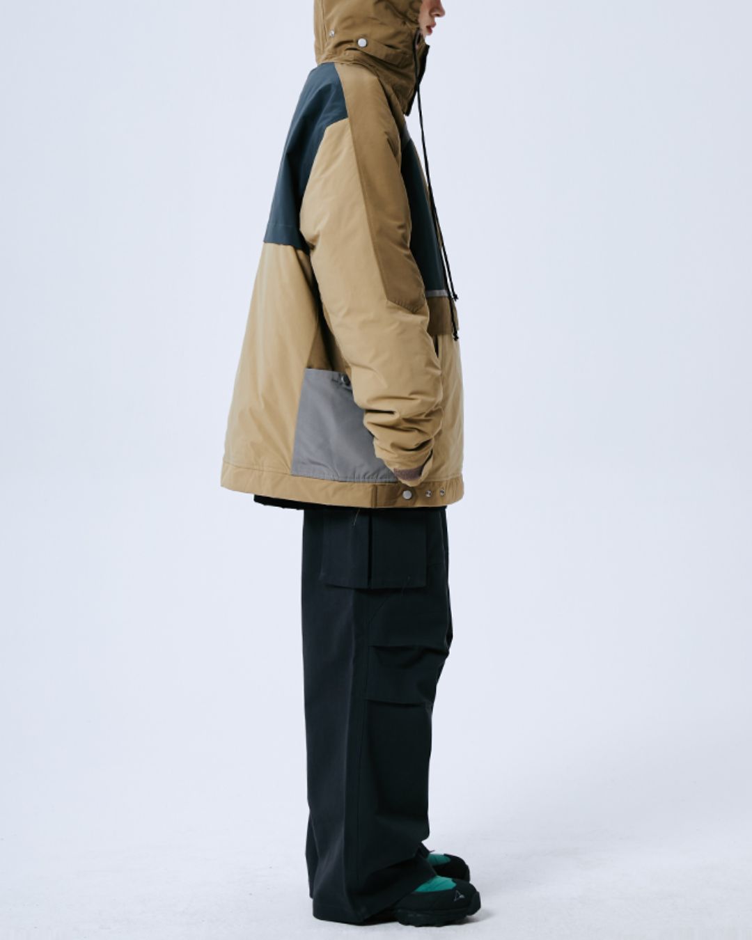 Half-zip Padded Pullover Jacket　JK074