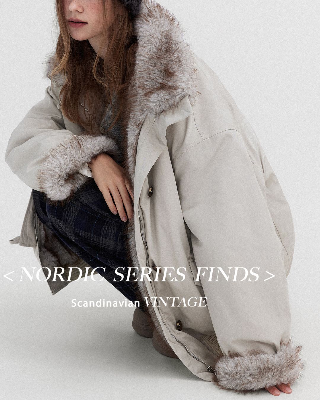 Oversized Fur Work Jacket　JK059