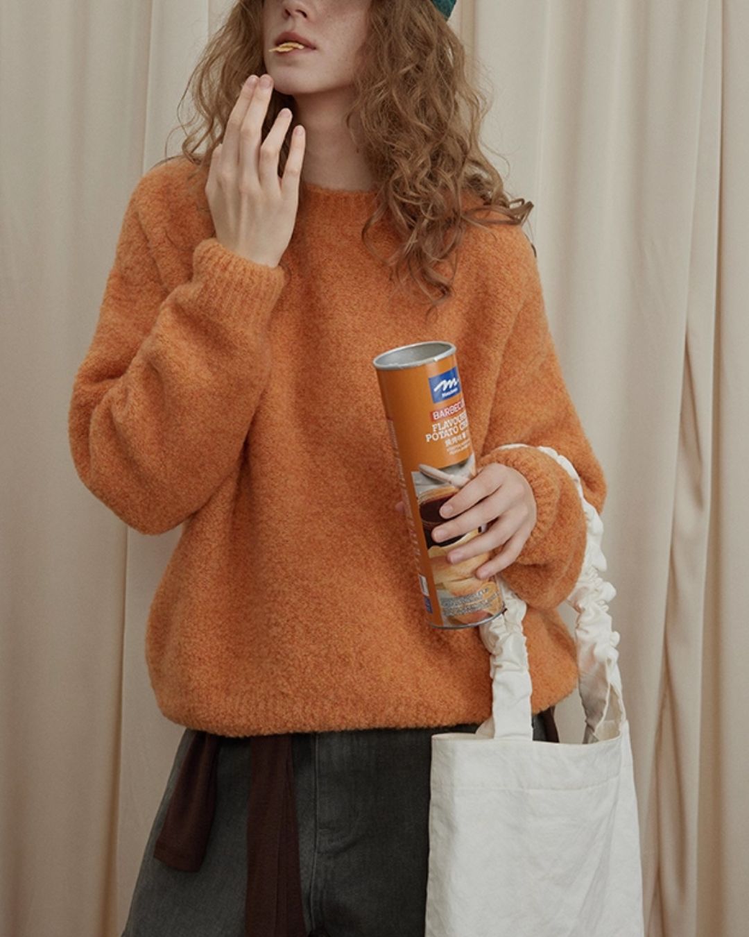 Wool Crew Neck Sweater　KN046