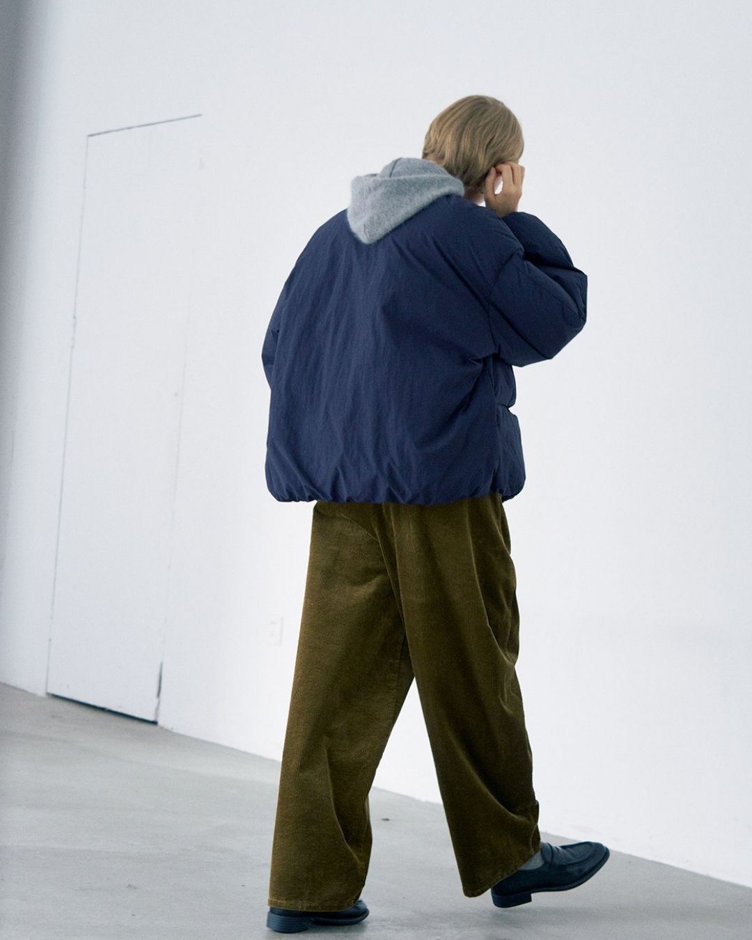 Detachable Scarf Puffer Down Jacket　JK080