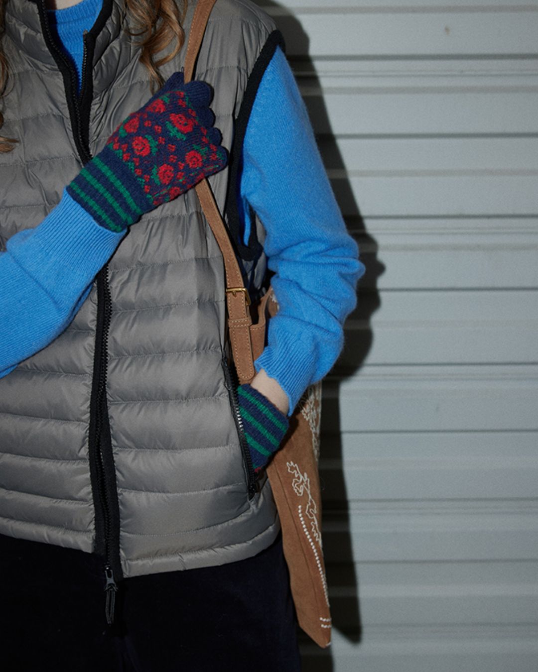 Nylon Piping Down Vest　VT013