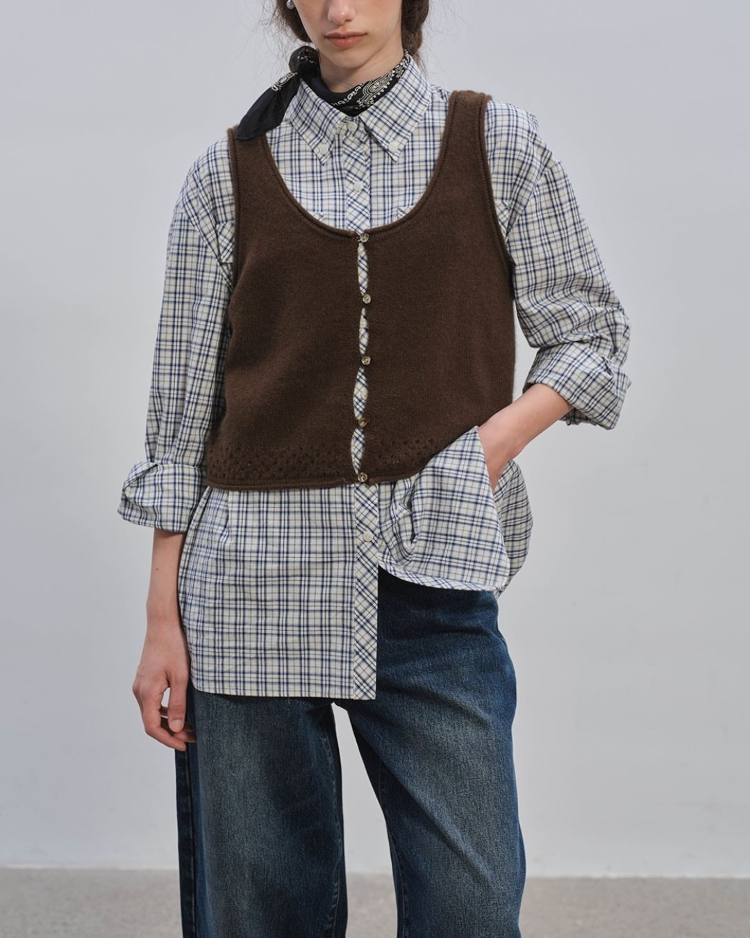 Front And Back 2-way Knit Vest　VT003