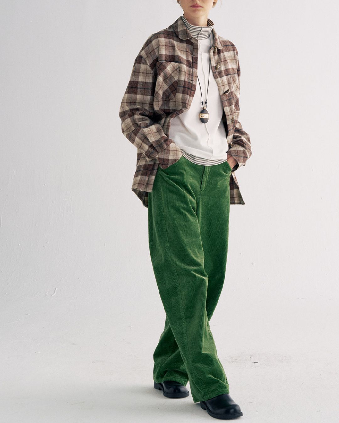 Flannel Cotton Check Shirt　LS039