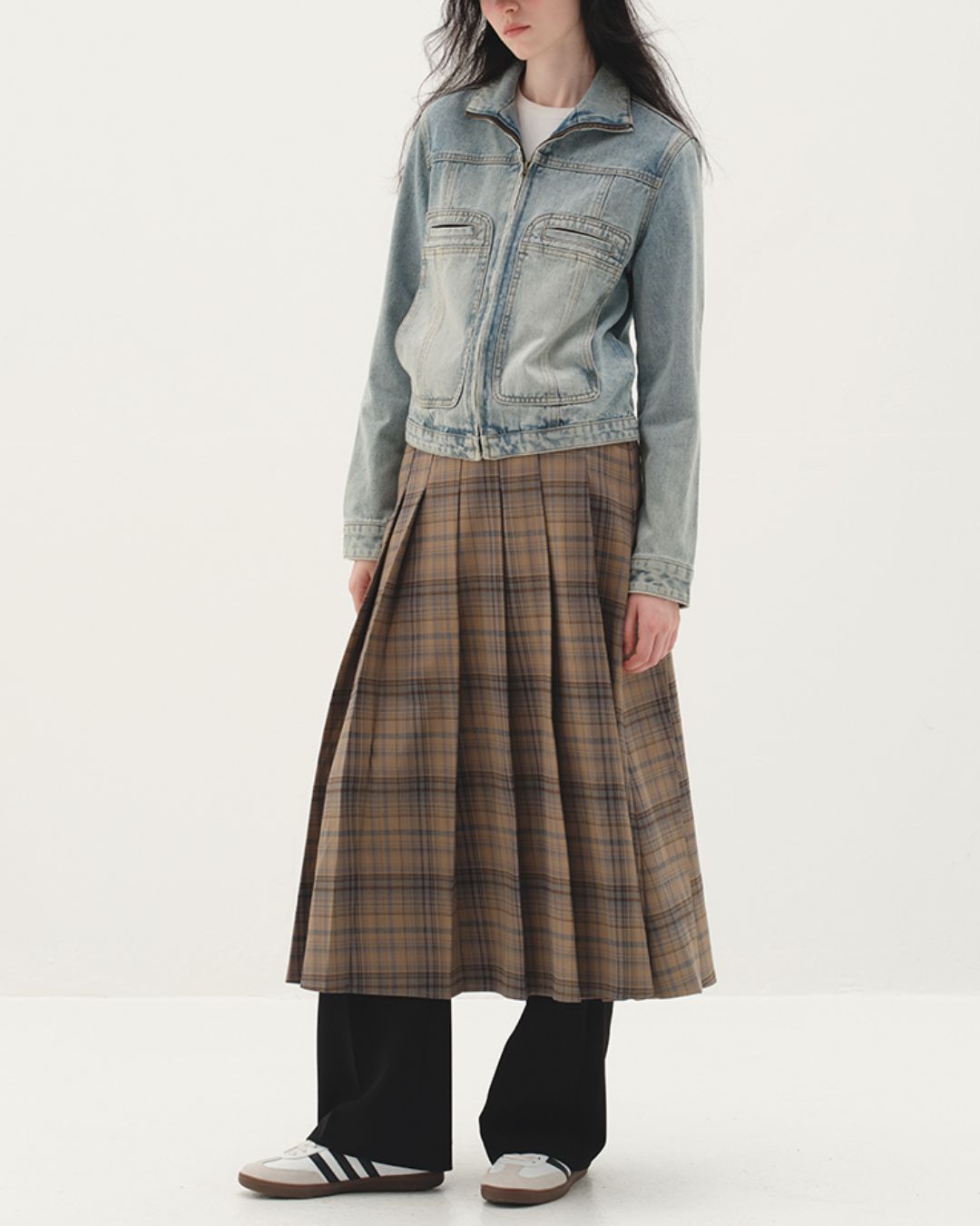 Washed Retro Denim Jacket　JK003