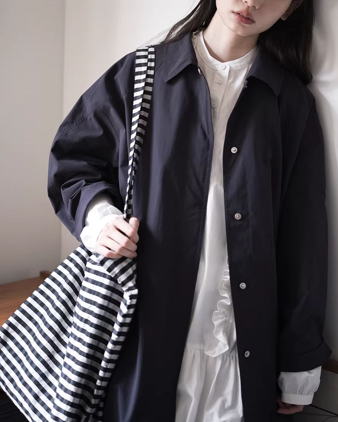 Water-repellent Single-breasted Coat　CT033