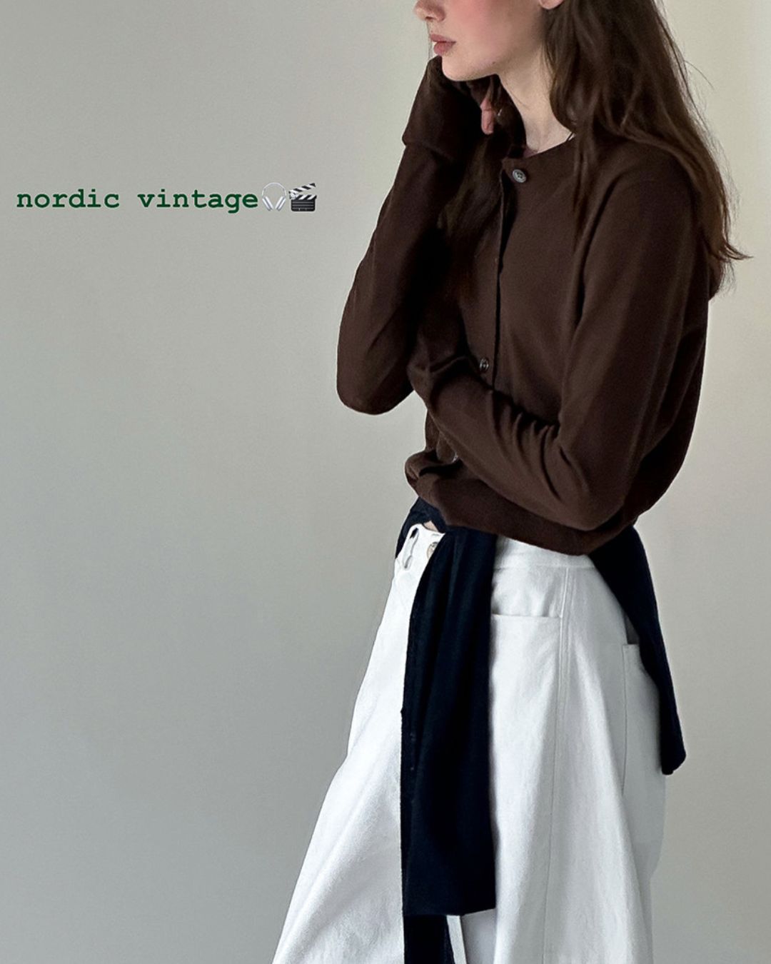 Long Sleeve Knit Cardigan　KN014