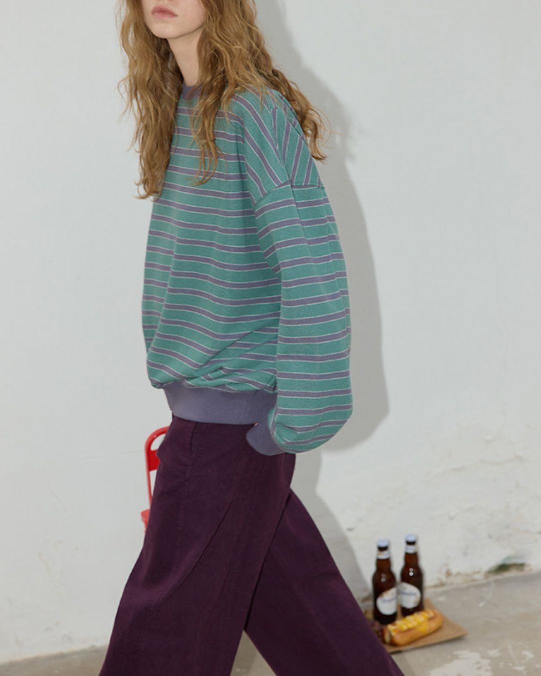 Relaxed Border Sweat Pullover　SW008