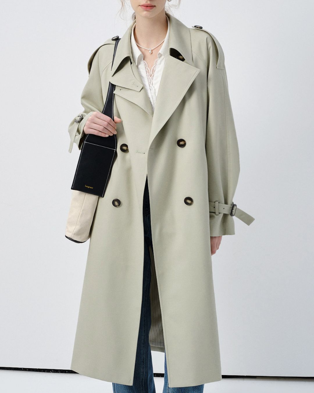 Napoleon Collar Trench Coat　CT009