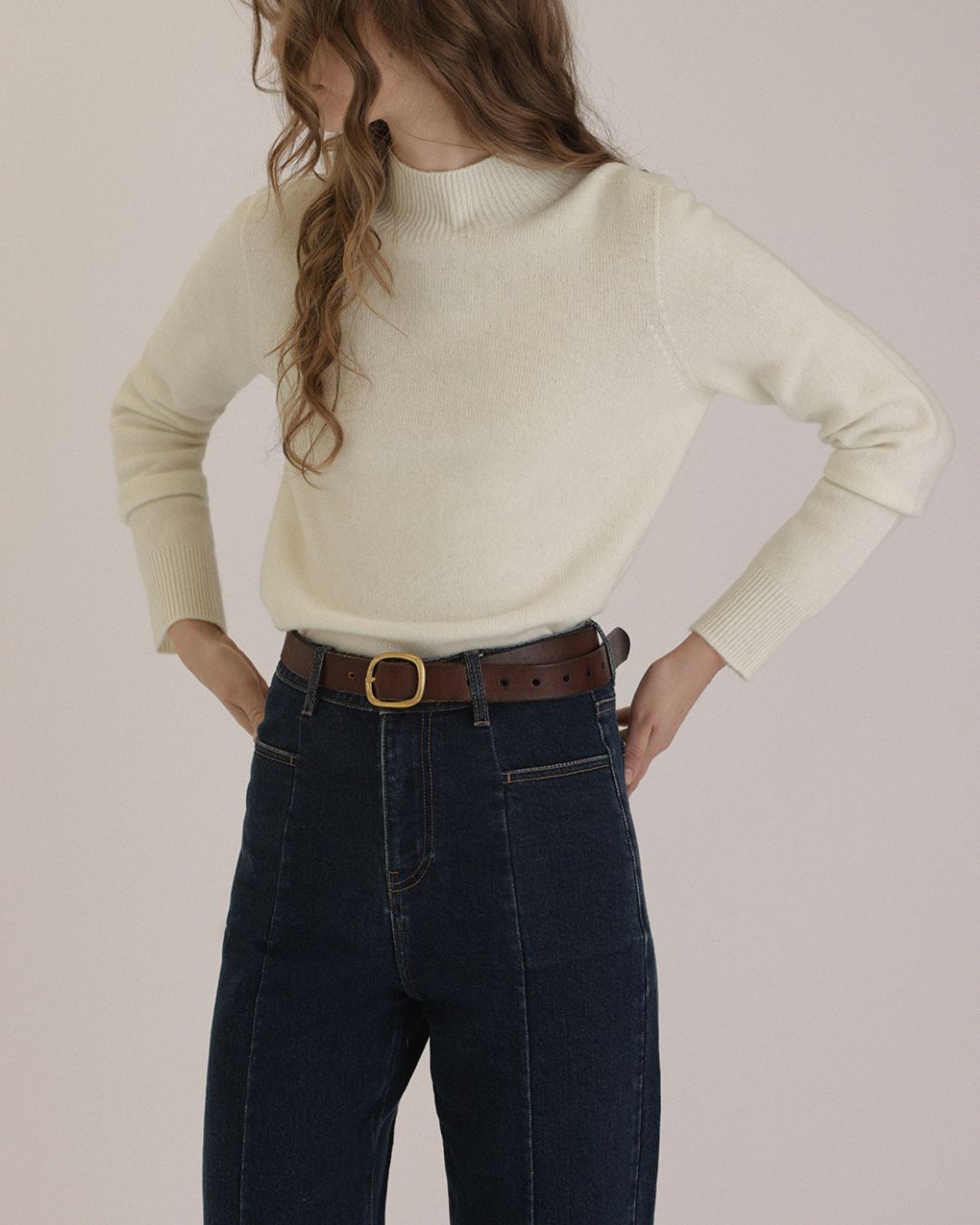 Bottleneck Wool Knit　KN030