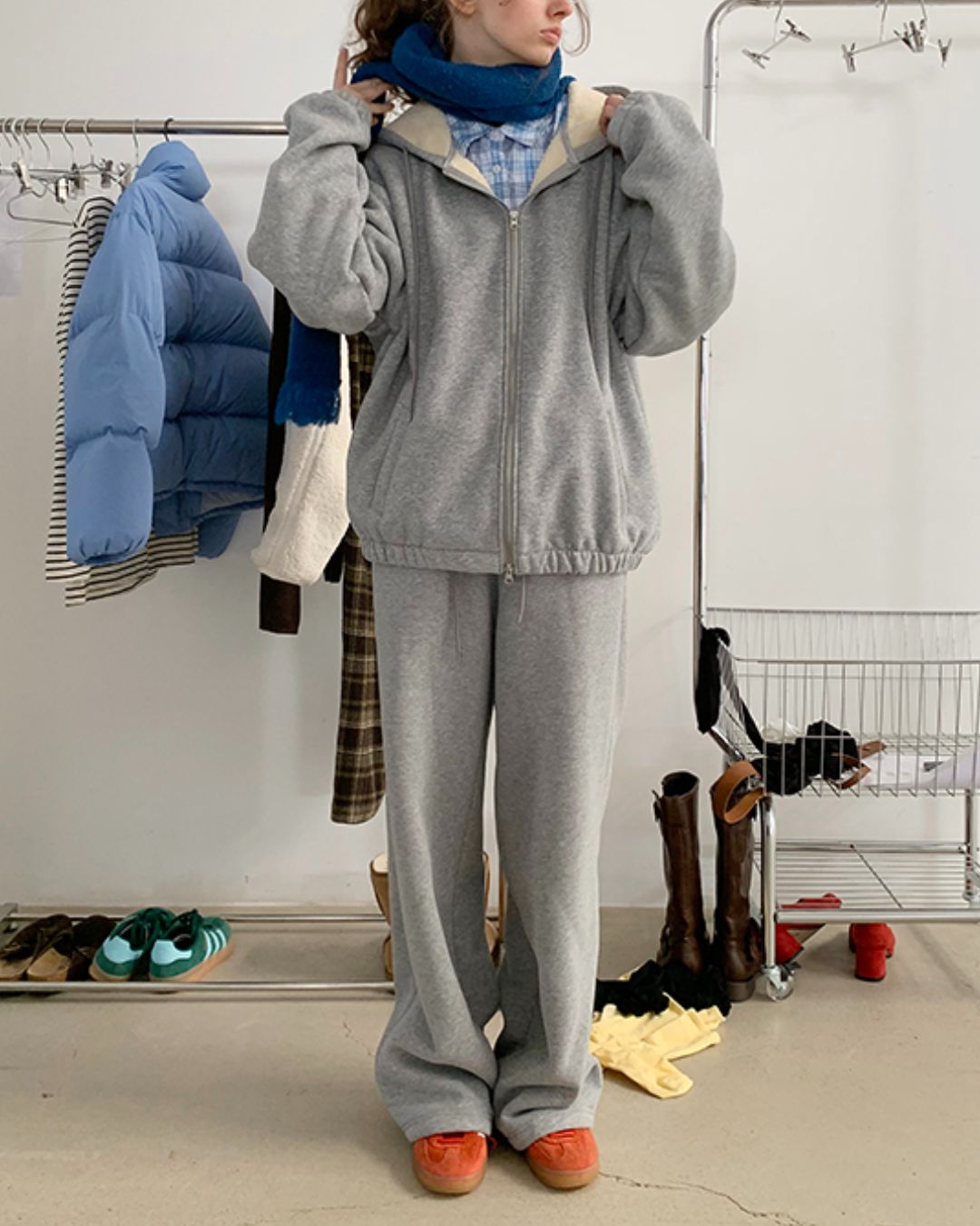 Wide Sweat Pants　PT005