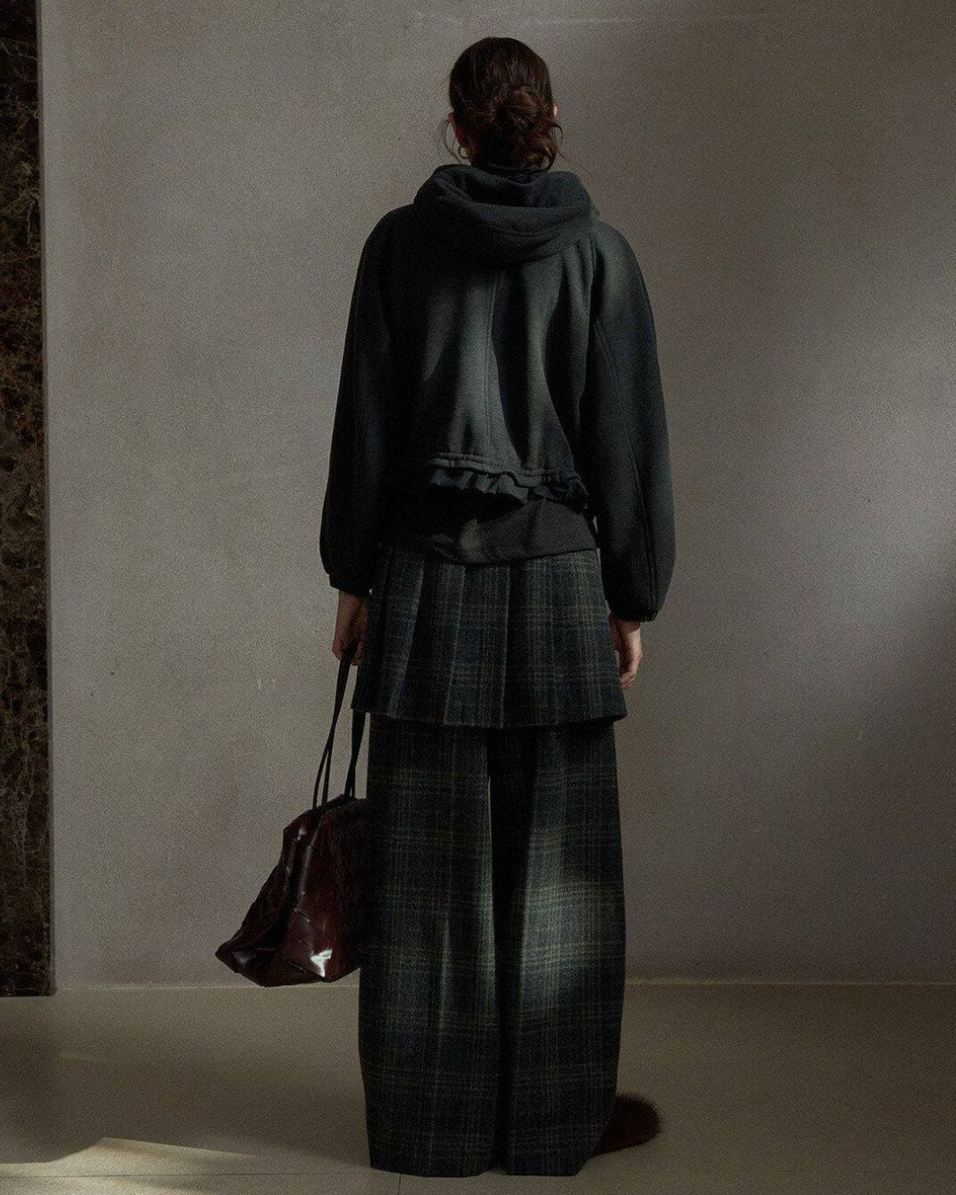 Tartan Check Wool Wide Pants　PT039