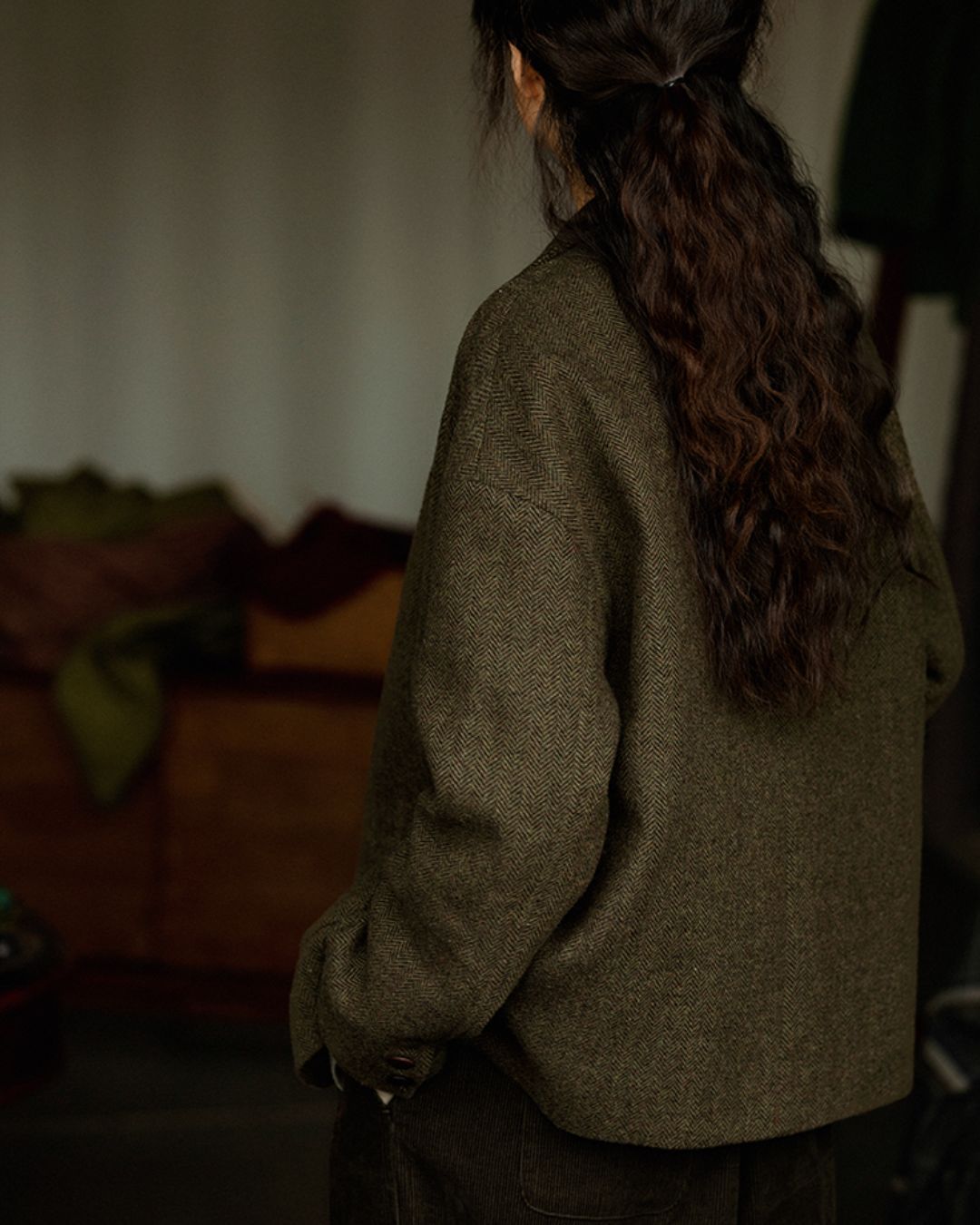 Retro Tweed Tailored Jacket　JK032