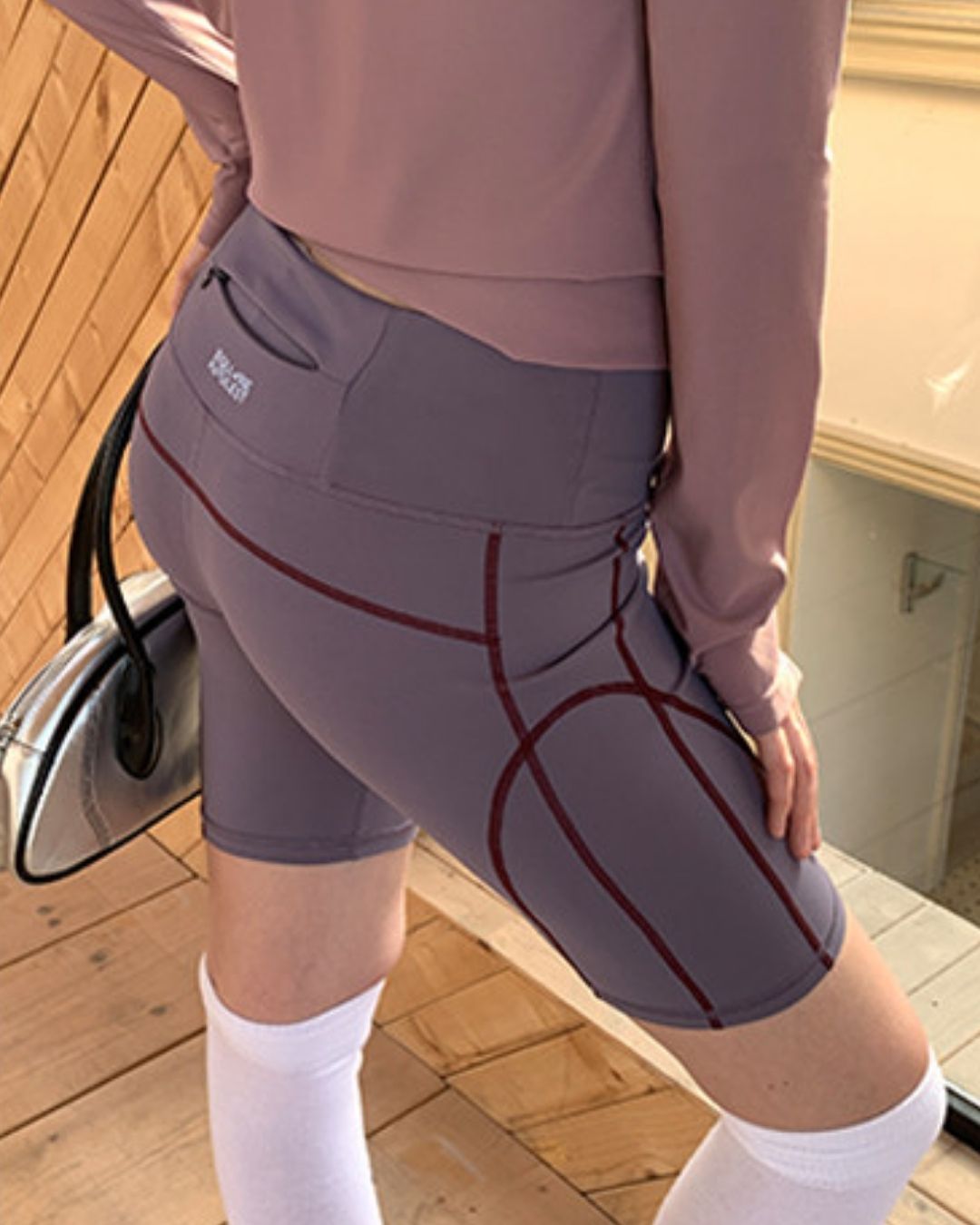 Color Block Fitness Shorts　SP002