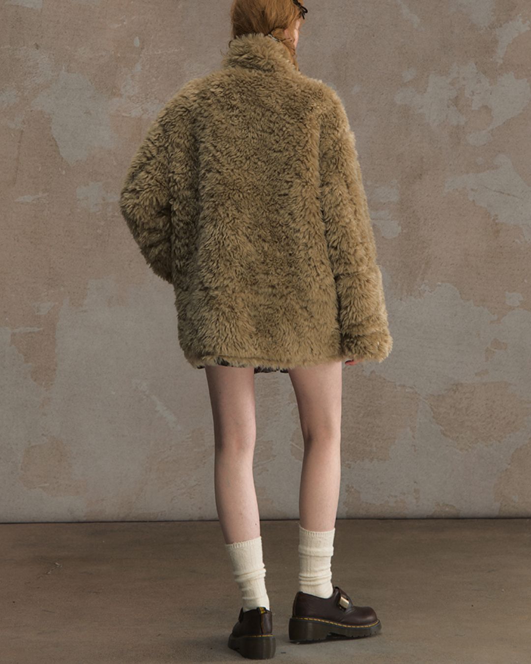 Reversible Mouton Fur Coat　CT025