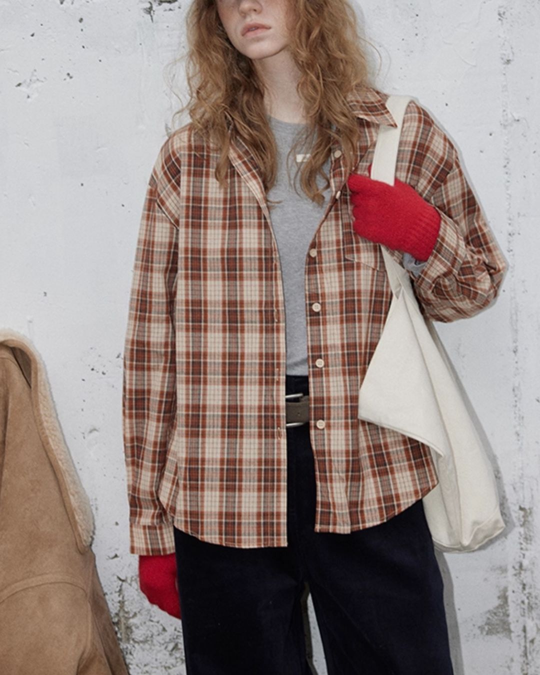 Cotton Check Shirt　LS038