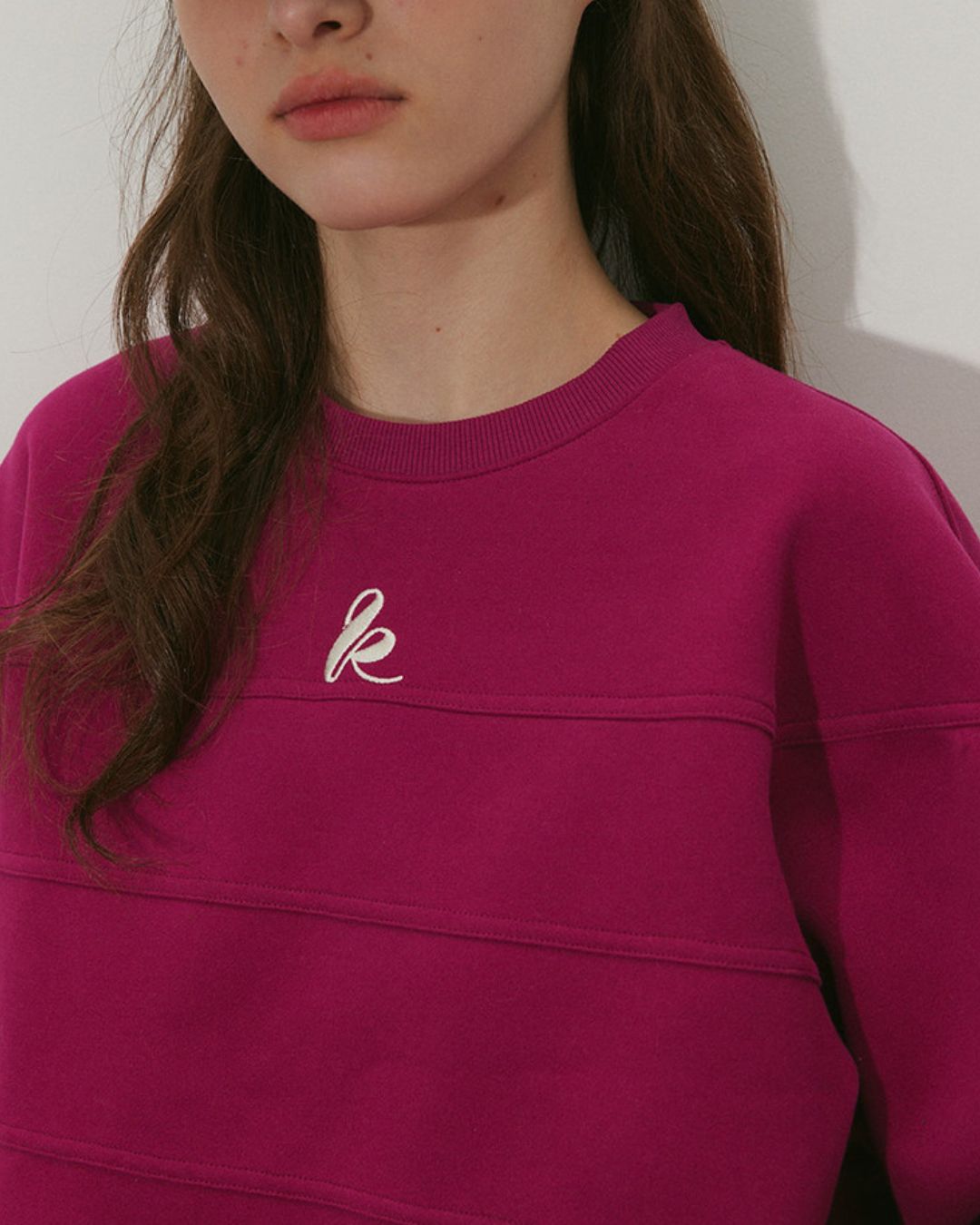 Stitch Line Cropped Sweat　SW013
