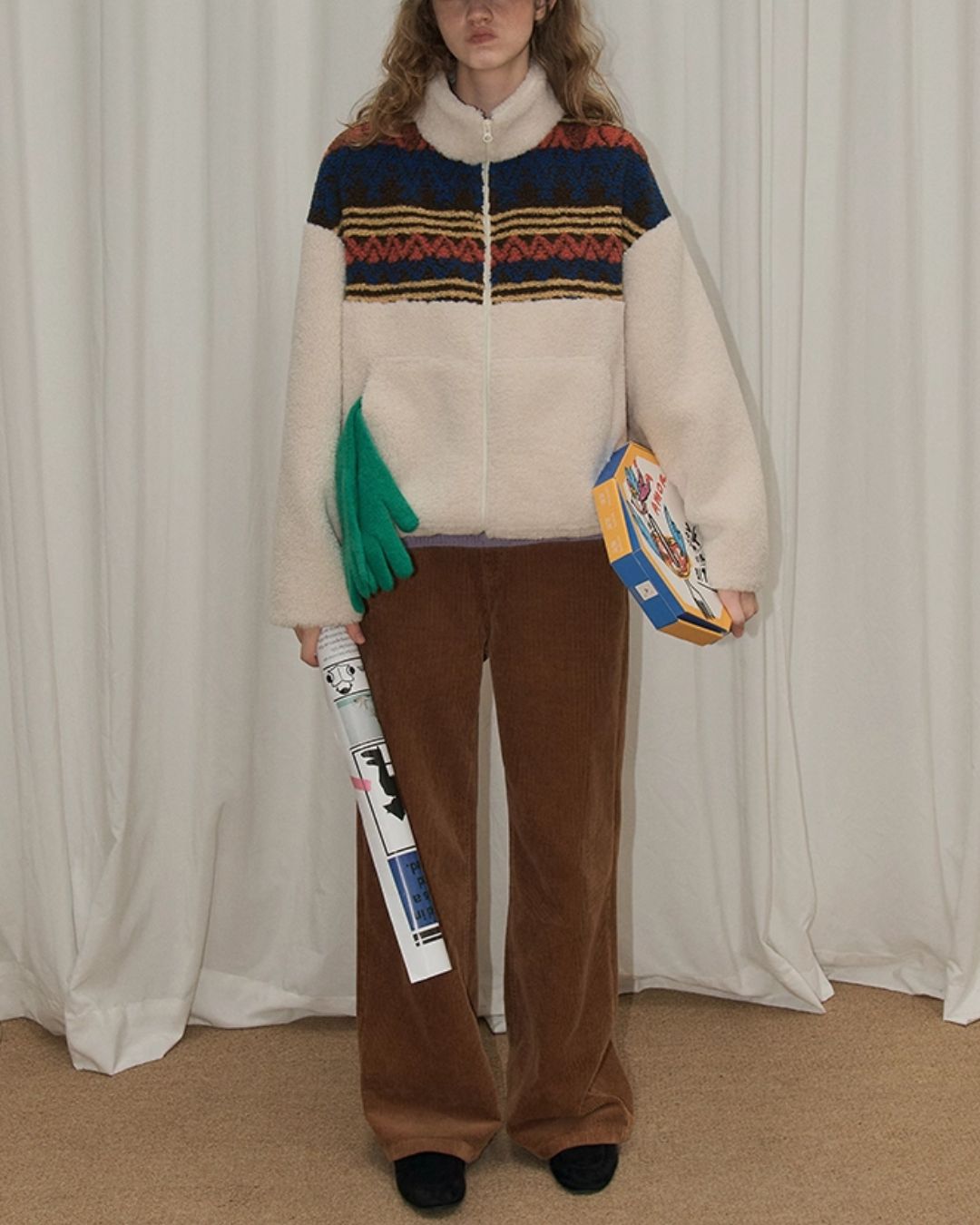 Corduroy Straight Pants　PT019