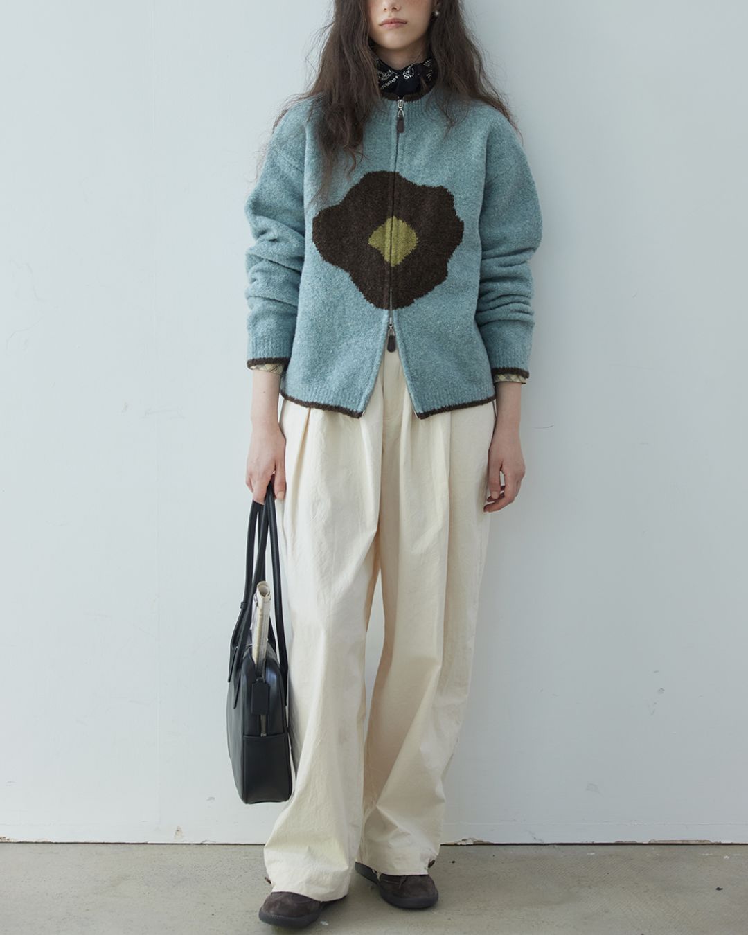 Casual Wide Tuck Pants　PT013