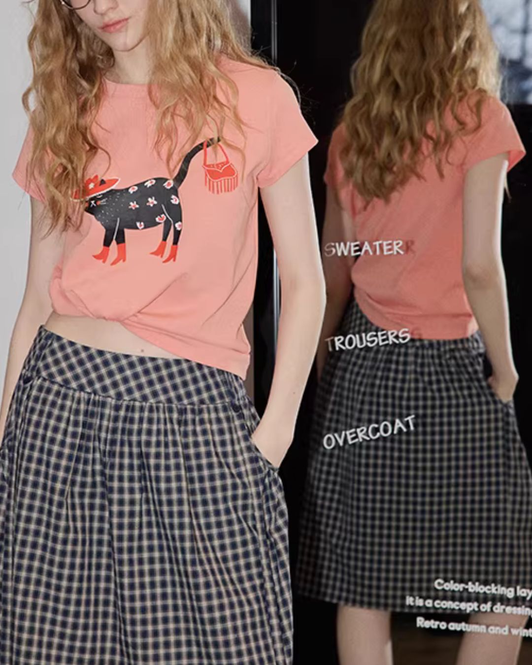 Black Cat Short Sleeve T-Shirt　ST005