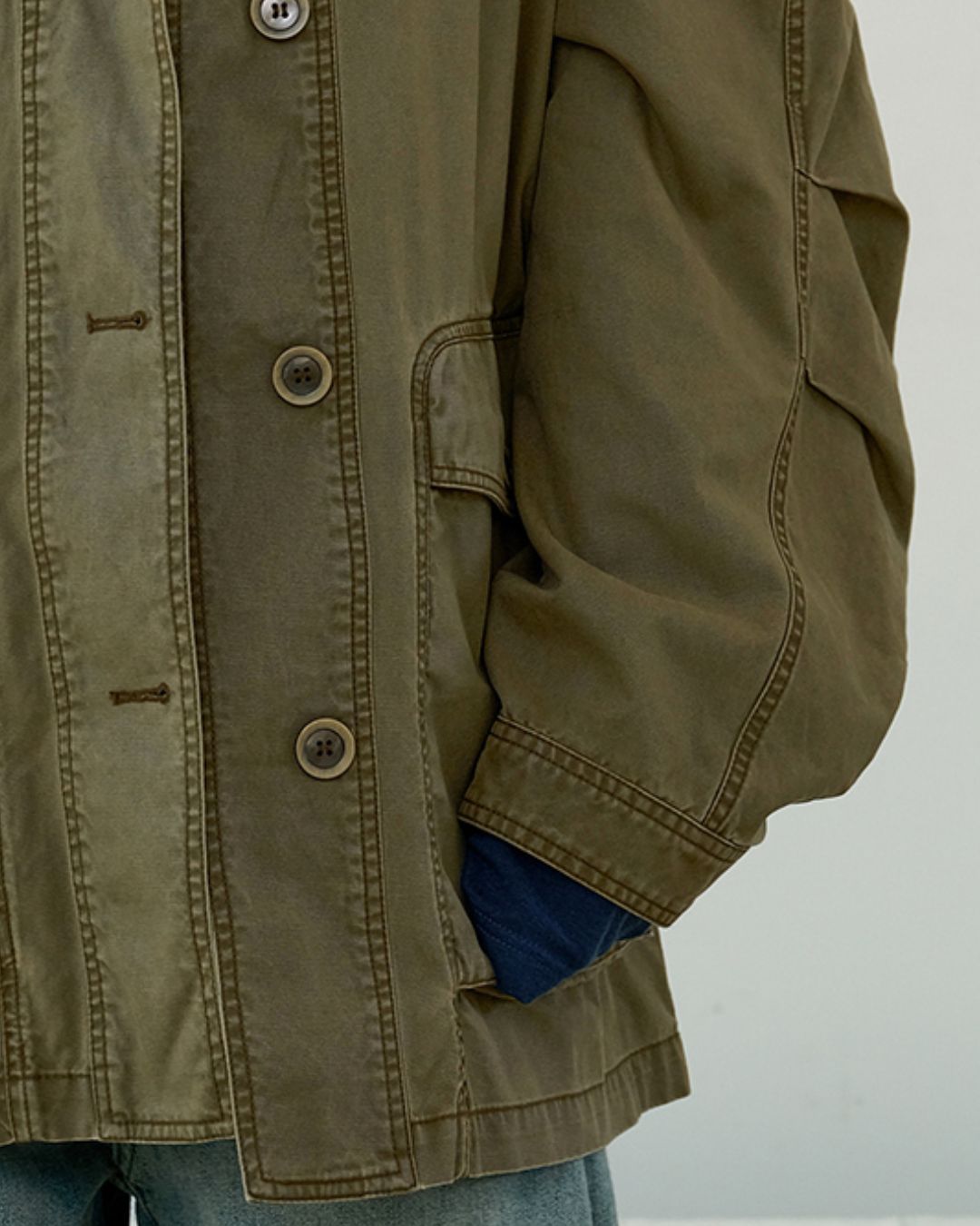 Washed Cotton Work Jacket　JK024