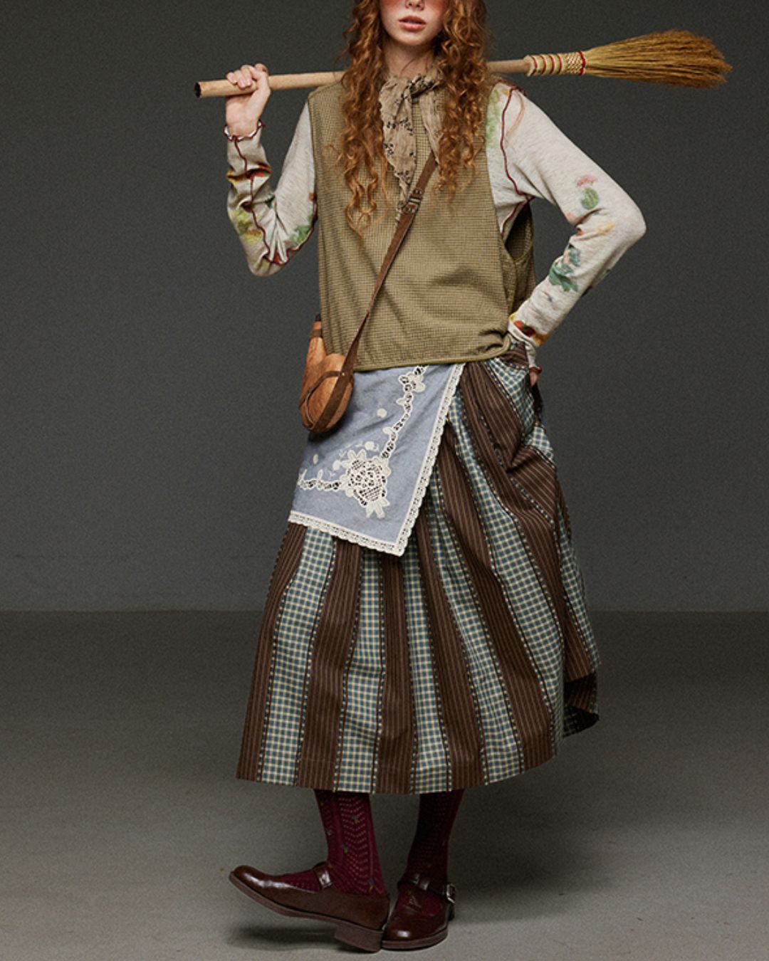 Side Button Check Vest　VT004